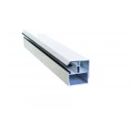 Profil de bordure porteur adaptable au polycarbonate 16 / 32 mm en aluminium laqu� - coloris - blanc ...