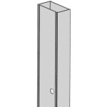 Idralite - profil de compensation + 2cm remplacement cabine porte de douche mod. flip black