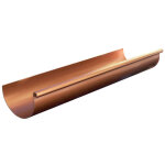 Profil gouttire pvc 25 demi - ronde en 4 m - aspect cuivre - first plast