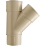 Jardibric ? raccord pour goutti�re culotte 1 m�le 2 femelles �50 ? pvc sable r�sistant uv ? installation ...