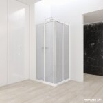 Profiltek - paroi d'angle aurum coulissante acrylique agua viva 100x80 cm