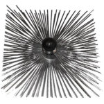 Progalva - h�risson de ramonage acier carr� 400 x 400