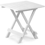 Progarden - table de jardin pliante, table basse pour terrasse adige - couleur blanc