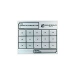 Proinco - plaque signaltique pour les compteurs d'eau dimensions : 15 - 3 rangs