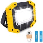 Projecteur de chantier led rechargeable ? trongle lumire de scurit de batterie de rrojecteur 30w avec ...