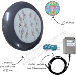 Weltico - projecteur couleur easyled evo gris anthracite + télécommande avec boitier pour piscine béton, ... Weltico - projecteur couleur easyled evo gris anthracite + télécommande avec boitier pour piscine béton, ...