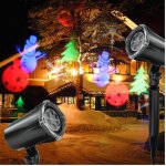 Projecteur laser de noël pour jardin extérieur, sapin de noël enneigé, étoiles, lumières led Projecteur laser de noël pour jardin extérieur, sapin de noël enneigé, étoiles, lumières led