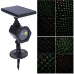 Projecteur laser avec panneau solaire faisceau lumineux de no�l vert rouge