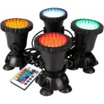 Projecteur led submersible rgb spot light ip68 pour piscine de jardin extrieur [nergie a + ]