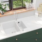Prolenta premium - furniture limited - Évier de cuisine granit double lavabo blanc Prolenta premium - furniture limited - Évier de cuisine granit double lavabo blanc