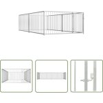 Prolenta premium - the living store chenil d'ext�rieur pour chiens 200 x 400 x 100 cm - chenil ext�rieur ...