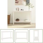 Prolenta premium - the living store table console blanc 110x40x80 cm bois massif de pin - table basse ... Prolenta premium - the living store table console blanc 110x40x80 cm bois massif de pin - table basse ...