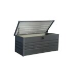 Proloisirs - coffre de cantine moyen pour rangement en acier 350 l - anthracite Proloisirs - coffre de cantine moyen pour rangement en acier 350 l - anthracite