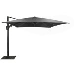Proloisirs - parasol déporté elios sunbrella® orientable alu / sunbrella - grey / graphite 119 Proloisirs - parasol déporté elios sunbrella® orientable alu / sunbrella - grey / graphite 119