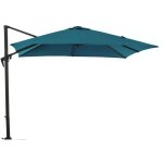 Proloisirs - parasol déporté roma inclinable manivelle - grey / bleu 2. 5 x 2. 5 m Proloisirs - parasol déporté roma inclinable manivelle - grey / bleu 2. 5 x 2. 5 m