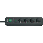 Prolongateur multiprise 4 prises eco - line 1, 40m avec parasurtenseur brennenstuhl
