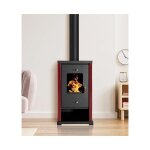 Prometey - po�le � bois 6. 3kw mini po�le haute efficacit� - bordo