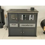 Prometey - poêle à bois avec four de cuisine praktik lux 11 kw Prometey - poêle à bois avec four de cuisine praktik lux 11 kw
