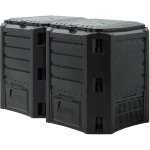 Prosperplast - deuba® composteur de jardin plastique noir transformateur de déchets couvercle et trappe ... Prosperplast - deuba® composteur de jardin plastique noir transformateur de déchets couvercle et trappe ...
