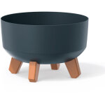 Prosperplast - pot de fleurs bas 3, 8l avec pieds amovibles et insert 235 mm, anthracite - anthracite ... Prosperplast - pot de fleurs bas 3, 8l avec pieds amovibles et insert 235 mm, anthracite - anthracite ...