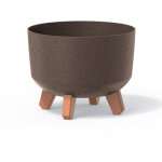 Prosperplast - pot de fleurs bas 3, 8l avec pieds amovibles et insert 235 mm, café - café Prosperplast - pot de fleurs bas 3, 8l avec pieds amovibles et insert 235 mm, café - café