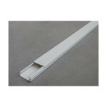 Moulure 40x16mm blanche (au metre) avec couvercle