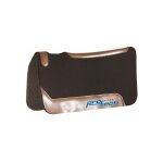 Tapis de selle western en noprne et feutre avec inserts en cuir