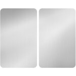 Protection de plaques cuisson 'argent' wenko lot de 2, couvre plaque universel, r�sistant aux chocs, ...