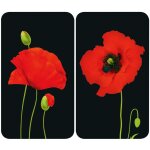 Protection de plaques cuisson 'coquelicot' wenko lot de 2, couvre plaque universel, résistant aux chocs, ... Protection de plaques cuisson 'coquelicot' wenko lot de 2, couvre plaque universel, résistant aux chocs, ...