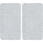 Protection plaques cuisson verre tremp 'transparent' wenko lot de 2, couvre plaque, planche dcouper, ...