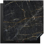 Protection plaque induction marbre - noir - or - gris - texture marbre couvre plaque de cuisson 78x78 ...