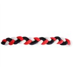Prot�ge - cadre de lit b�b� tress� long, coussin moelleux en forme de serpent avec n?uds (2m)