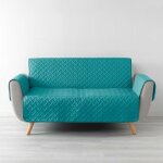 Douceur d'intrieur - protge canap 3 places matelass 279x179 uni lounge ptrole