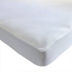 Someo - prot�ge matelas 100% coton bio molleton imperm�able bonnet 27 cm � 30 cm 180x200 - lune