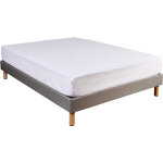 Terre de nuit - protge matelas anti - acariens microstop molleton impermable - bonnet 27 cm 80x190