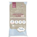 P'tit lit - protge matelas bb 2 en 1 alse + drap housse 70x140 cm impermable - 100% coton - souple ...