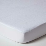 Homescapes - protège matelas imperméable éponge pour lit bébé, 60 x 120 cm, lot de 2 Homescapes - protège matelas imperméable éponge pour lit bébé, 60 x 120 cm, lot de 2
