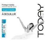 Today - protege matelas impermable 140x190 cm - a bouillir