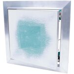 Protektor - trappe de visite, argent, porte de rvision avec plaque de pltre de 12 mm, avec fermeture ...