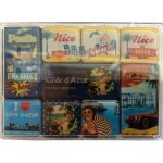 Lot de 9 mini magnets côte d'azur Lot de 9 mini magnets côte d'azur