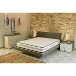 Matelas 140x190 cm memoire de forme 70 kg / m3 + alese - hauteur 25, 5 cm tres ferme - 7 zones de confort ...