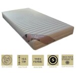 Provence literie - matelas 80x200 x 19, 5 cm tr�s ferme + oreiller visco - 5 zones de confort - noyau ...