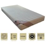 Provence literie - matelas 80x200 cm m�moire de forme 19, 5 cm - 58 kg / m3 - ferme - 5 zones de confort ...