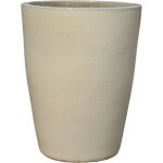 Pot grande taille d'extrieur mazarin 45x58cm crme, fait main en terre cuite maille, rsistant au ...