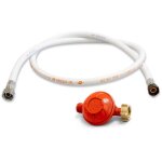 Proweltek - détendeur gaz propane 37 mbar + tuyau gaz butane / propane souple 1. 50 m Proweltek - détendeur gaz propane 37 mbar + tuyau gaz butane / propane souple 1. 50 m