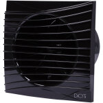 Przybysz - ventilateur salle de bain extracteur mural 100mm en obsidienne noire