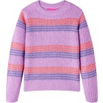 Pull - over ray tricot pour enfants lilas et rose 104