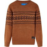Pull - over tricot� pour enfants cognac 104