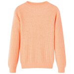 Pull - over tricot pour enfants orange vif 140