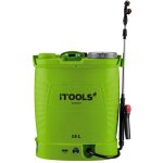 Itools - pulvrisateur electrique  batterie 16l 12v 8ah pression 6 bar lance inox + accessoires